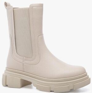 Yetier Chunky Platform Heel Calf High Boots